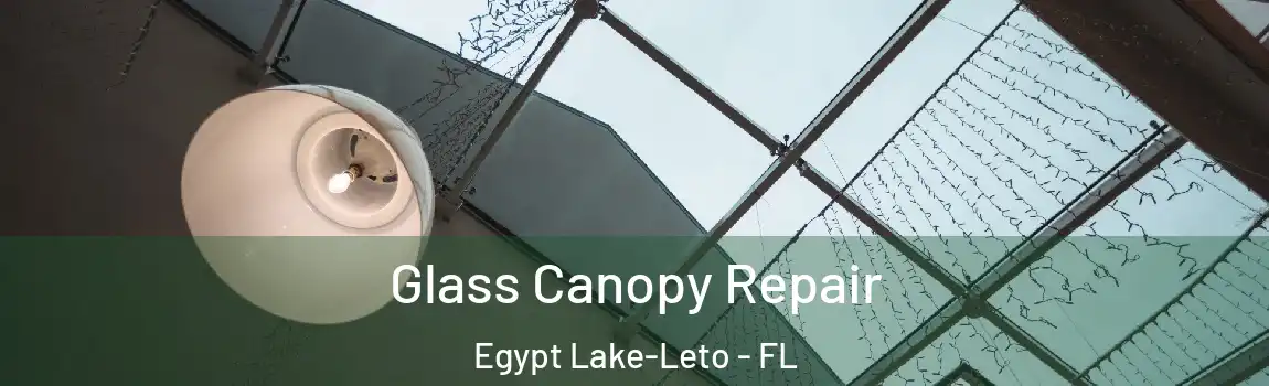 Glass Canopy Repair Egypt Lake-Leto - FL