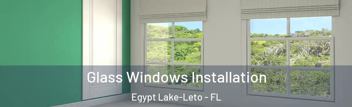 Glass Windows Installation Egypt Lake-Leto - FL